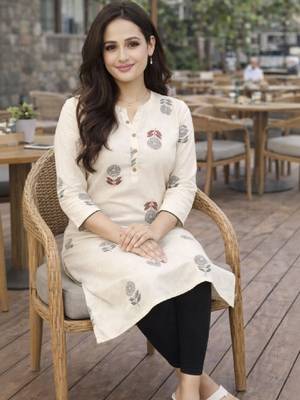 Women floral printed floral kurta 2