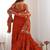 Women embellished thread work georgette anarkali kurta