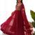 Women ethnic motifs embroidered thread work georgette anarkali kurta