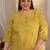 Plus size women embellished thread work kurta