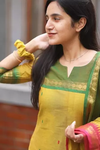 Regular cotton kurta with dupatta