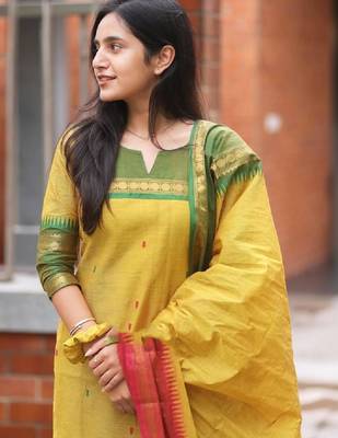 Regular cotton kurta with dupatta 1