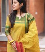 Regular cotton kurta with dupatta