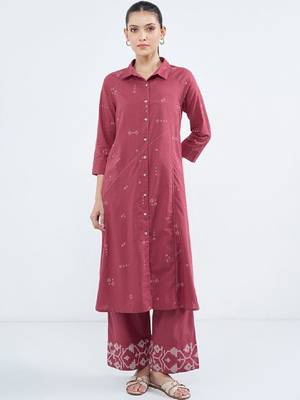 Women geometric printed kurta 2