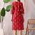 Women ethnic motifs printed thread work kurta