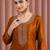 Women ethnic motifs embroidered thread work kurta
