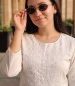 Women embroidered thread work kurta