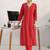 Women printed thread work kurta