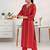 Women printed thread work kurta