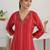 Women printed thread work kurta
