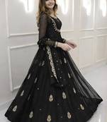 Women embellished grandeur & majestic artwork georgette anarkali kurta
