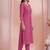Women ethnic motifs embroidered thread work kurta