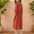 Floral embroidered a-line kurta