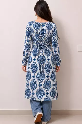 Women ethnic motifs printed kurta