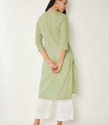 Women floral embroidered thread work floral kurta