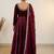 Women embellished grandeur & majestic artwork anarkali kurta