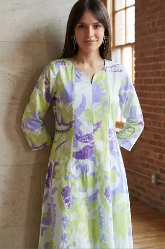Women paisley printed indie prints kurta