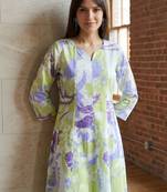 Women paisley printed indie prints kurta