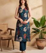Women floral printed indie florals kurta