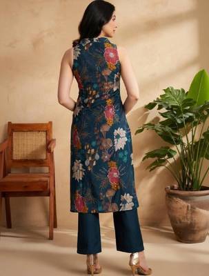 Women floral printed indie florals kurta 2