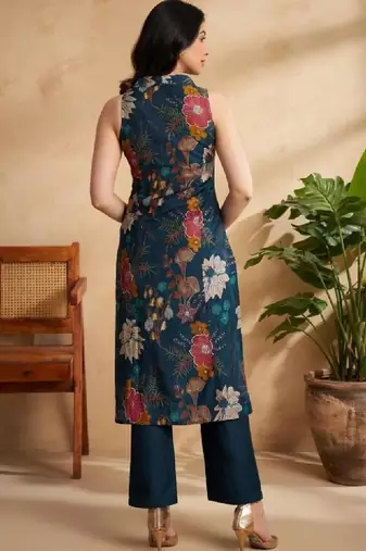 Women floral printed indie florals kurta