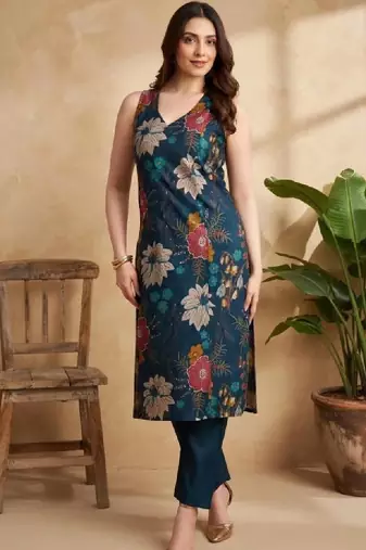 Women floral printed indie florals kurta