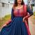 Women ethnic motifs empire chanderi cotton kurta with dupatta