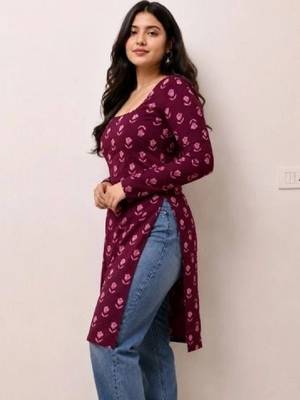 Women floral printed floral kurta 1