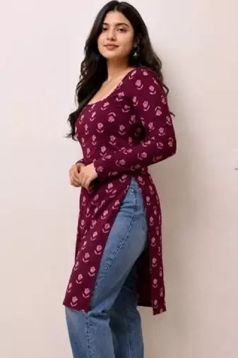 Women floral printed floral kurta