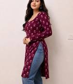 Women floral printed floral kurta