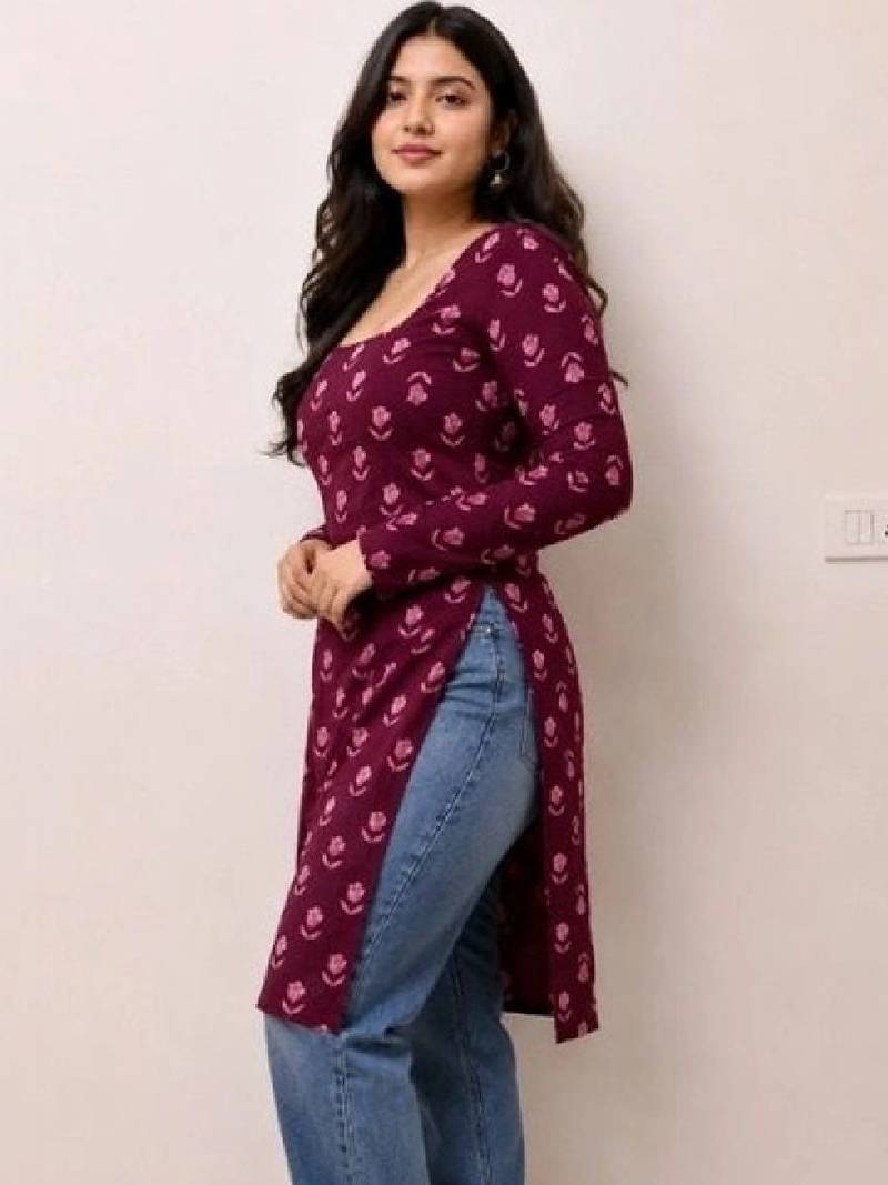 Women floral printed floral kurta