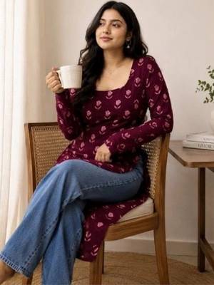 Women floral printed floral kurta 2