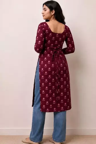 Women floral printed floral kurta
