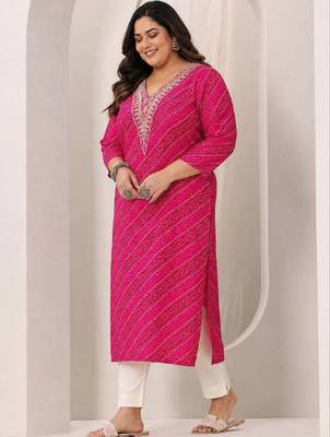 Women thread work kurta 1