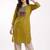 Women ethnic motifs printed mirror work kurta