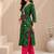 Women bandhani printed gotta patti kurta
