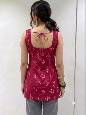 Women ethnic motifs printed kurta 2