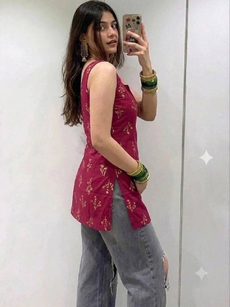 Women ethnic motifs printed kurta