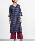 Women ethnic motifs printed indie prints kurta
