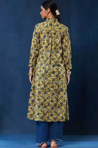 Women floral printed indie florals kurta