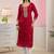 Women ethnic motifs embroidered thread work kurta