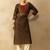 Women ethnic motifs printed mirror work indie prints kurta