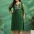 Women bandhani printed thread work kurta