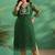 Women bandhani printed thread work kurta