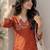 Women ethnic motifs embroidered thread work kurta