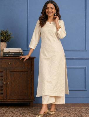 Women chanderi silk kurta 1