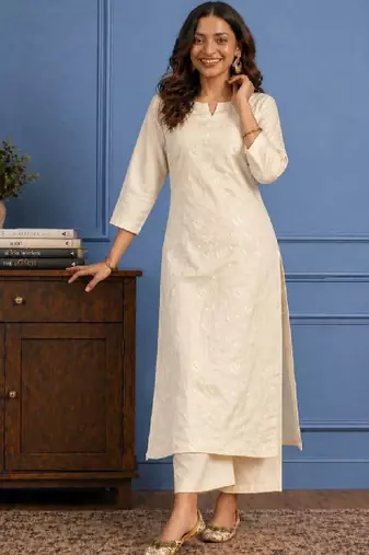 Women chanderi silk kurta