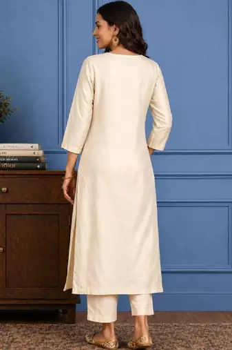 Women chanderi silk kurta