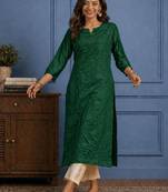 Women chanderi silk kurta