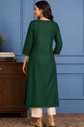 Women chanderi silk kurta